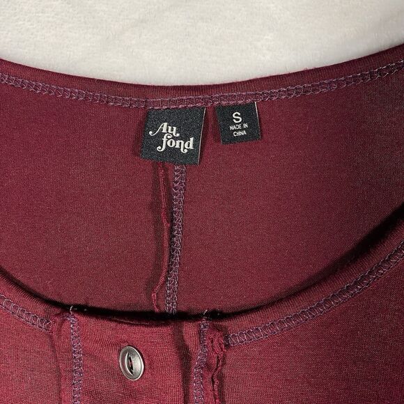 Modcloth Au Fond Burgundy Tunic Renaissance Coquette Romantic Women's Sz Sm - Picture 3 of 7